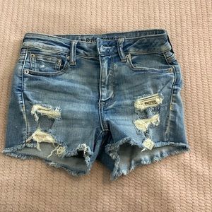 American eagle hi-rise shortie shorts